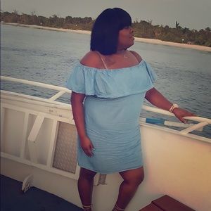 Jean off Shoulder dress